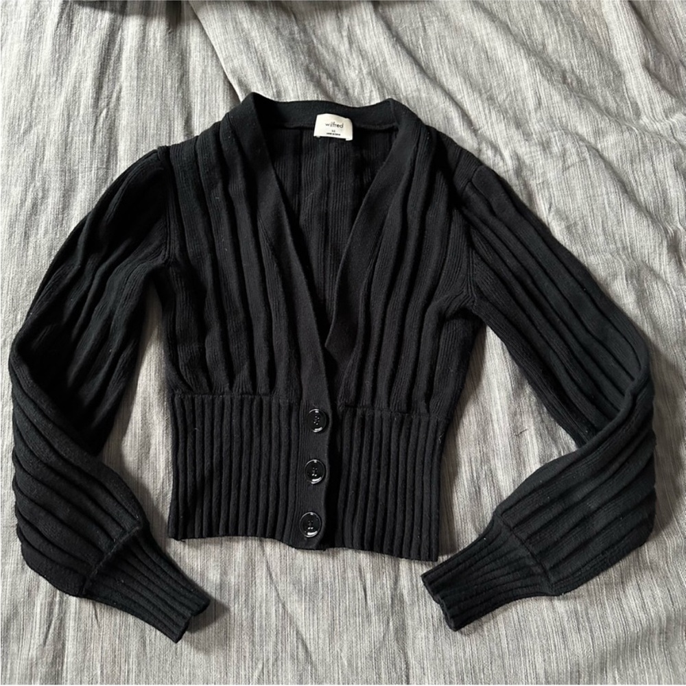 Wilfred plunge front cardigan